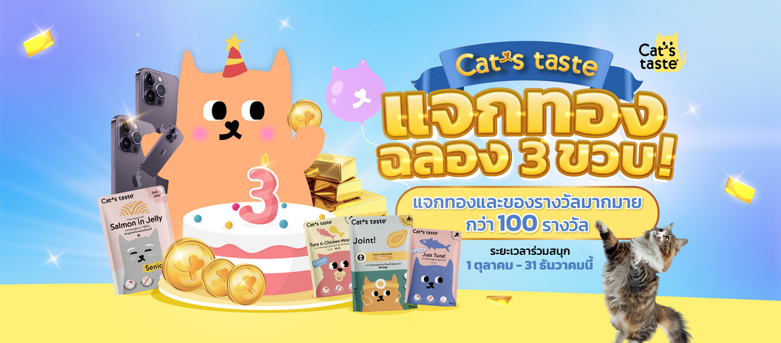 Cat’s Taste จัดหนัก จัดเต็ม ฉลองครบรอบ 3 ขวบกับ Cat’s Taste 3rd Birthday Anniversary แจกทองฉลองสามขวบ!